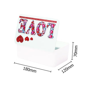 DIY Rhinestone Drawing Tissue Box Diamond Painting Paper Case ktclubs.com