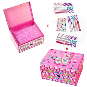 DIY Special Shaped Diamond Painting Butterfly Pattern Jewelry Storage Box ktclubs.com