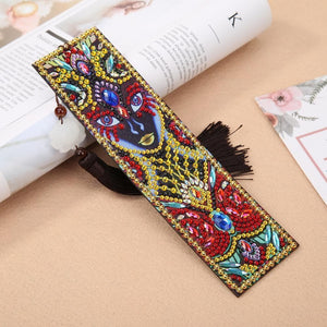 DIY Special Shaped Diamond Painting Creative Leather Tassel Bookmark ktclubs.com