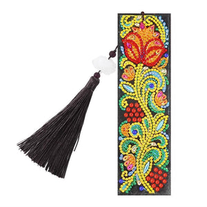 Delicate Flower Leather Tassel ktclubs.com