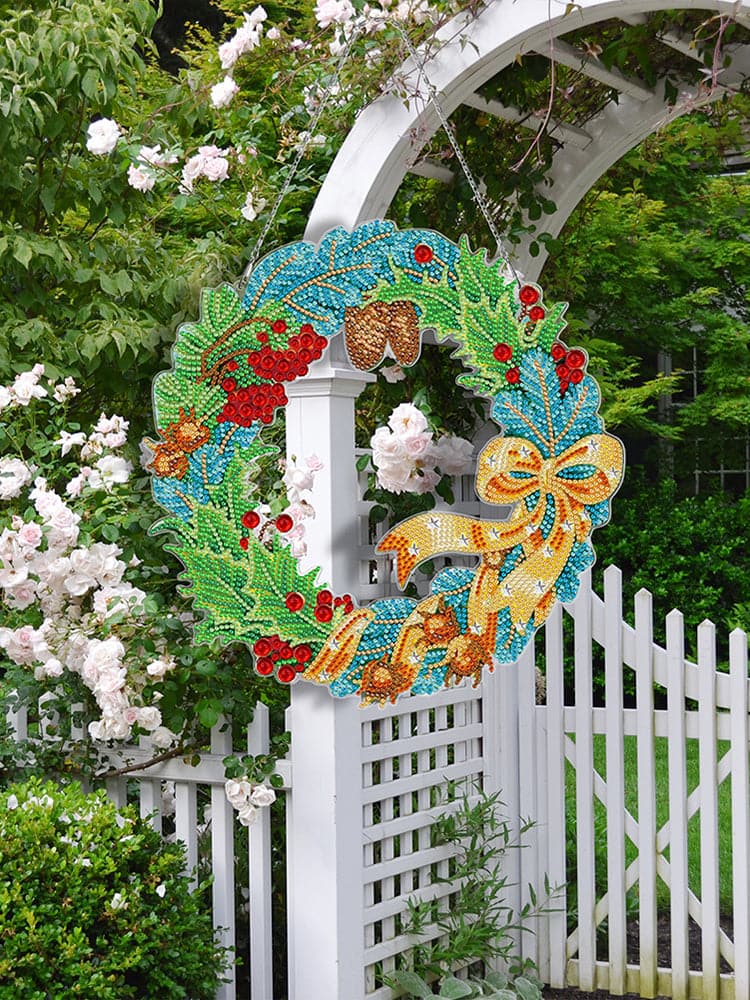 Diamond Painting Christmas Wreath Kit ktclubs.com