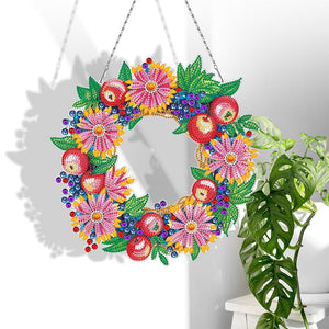 Diamond Painting Flower Wreath Kit ktclubs.com