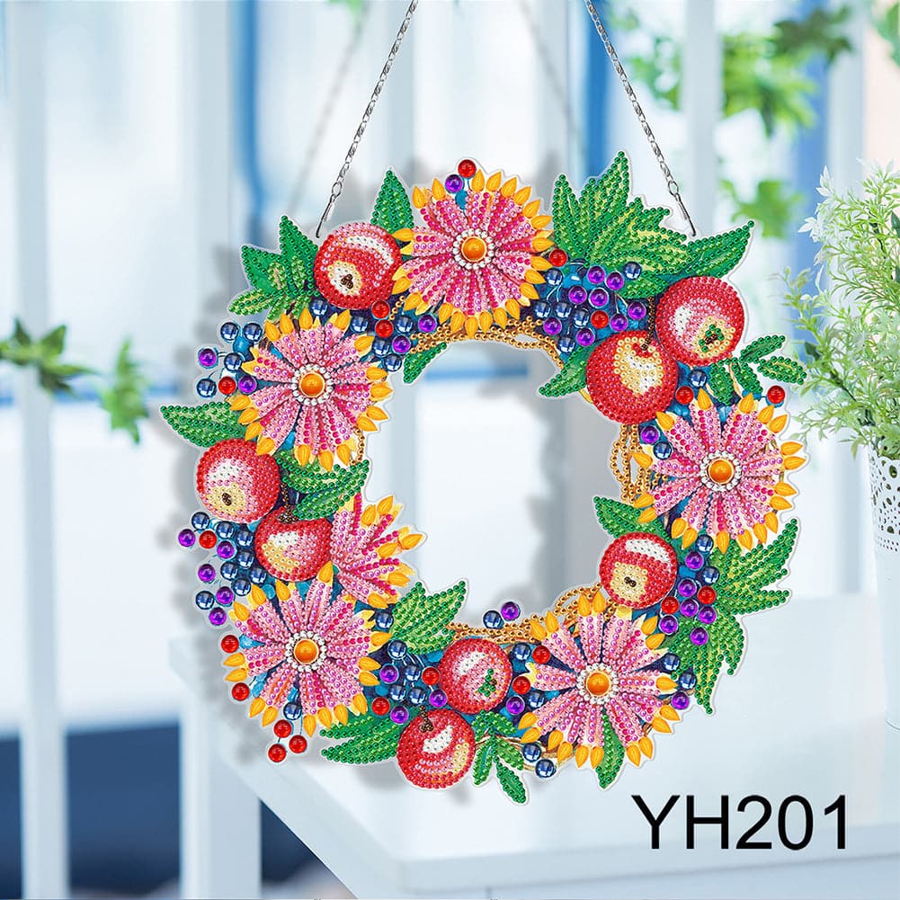 Diamond Painting Flower Wreath Kit ktclubs.com