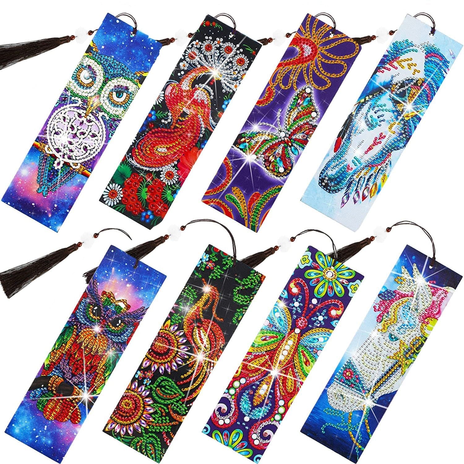 Diy Diamond Painting Bookmarks - Mandala, Embroidered Peacock Bookmarks(set of two) ktclubs.com