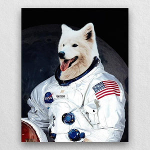 Dog Astronaut Painting Funny Custom Pet Portraits ktclubs.com