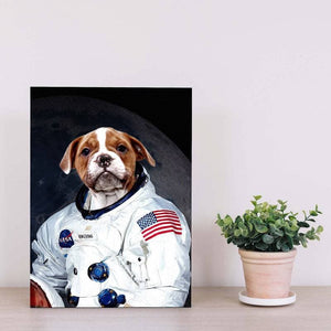 Dog Astronaut Painting Funny Custom Pet Portraits ktclubs.com