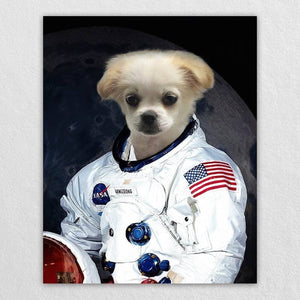 Dog Astronaut Painting Funny Custom Pet Portraits ktclubs.com