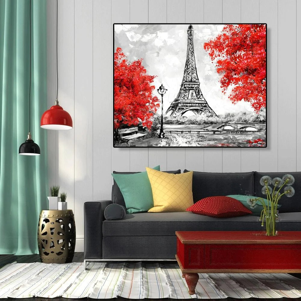 Eiffel Tower-Paint By Numbers 50*40cm ktclubs.com