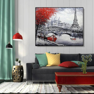 Eiffel Tower-Paint By Numbers 50*40cm ktclubs.com