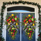 Faux Door Hanging Garland Front Door Hanging Decoration Autumn Colours Season Upside DownTree， wreath ktclubs.com