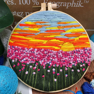 Flower Field - Embroidery ktclubs.com