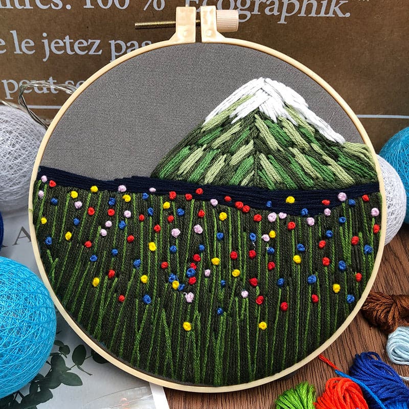 Flower Field - Embroidery ktclubs.com