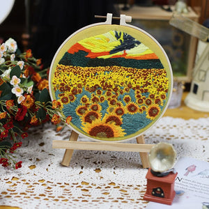 Flower Field-Embroidery ktclubs.com