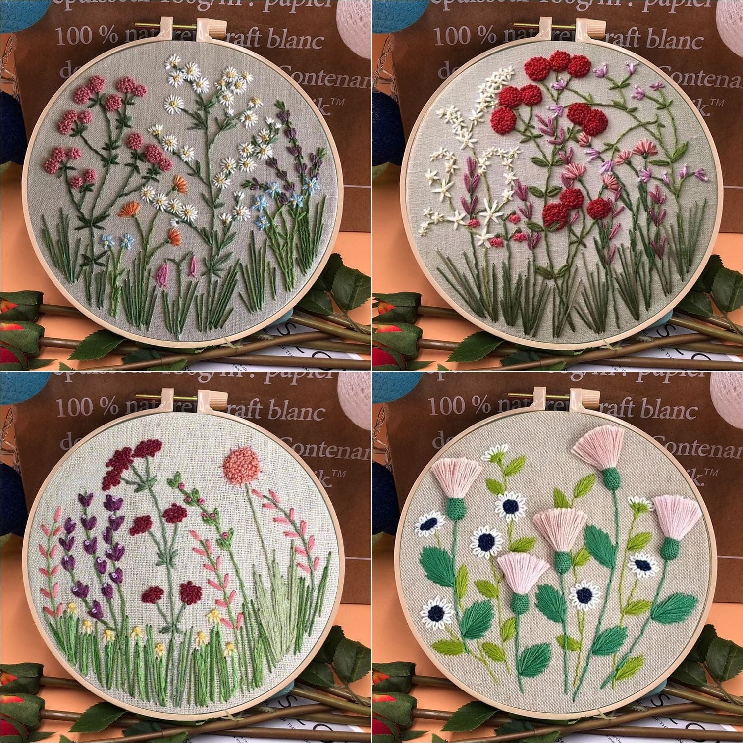 Flowers - Embroidery ktclubs.com