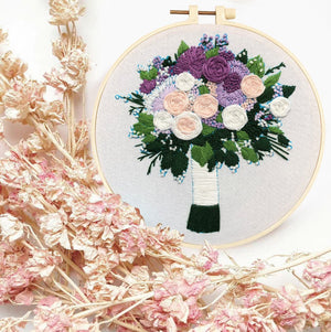 Flowers and tree-embroidery ktclubs.com