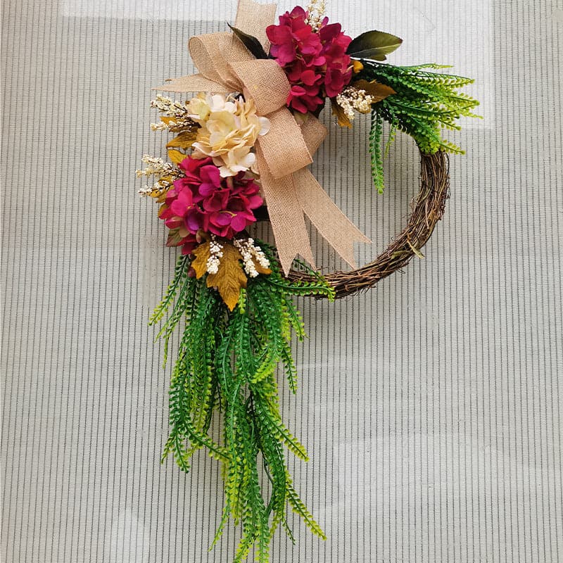 Garden farmhouse door hanging decoration rustic decorations home wall hanging simulation flower wreath door hanging ktclubs.com