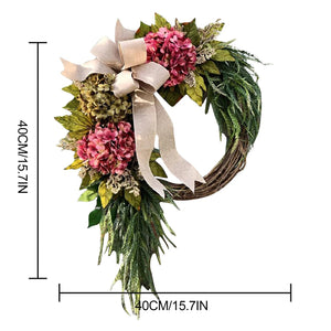 Garden farmhouse door hanging decoration rustic decorations home wall hanging simulation flower wreath door hanging ktclubs.com