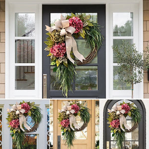 Garden farmhouse door hanging decoration rustic decorations home wall hanging simulation flower wreath door hanging ktclubs.com