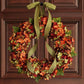 Grateful Autumn Door wreath Hydrangea Garland Faux Flower Decoration Rustic Wall Hanging ktclubs.com