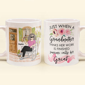 Great Grandparent - Personalized Mug - Pregnancy, Baby Announcement Gift For Great - Grandma, Grandma , Great Grandpa, Grandpa  - Baby Reveal To Family.