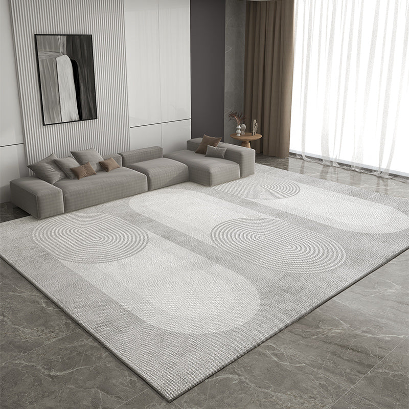 Dining Room Geometric Modern Rugs, Gray Contemporary Modern Rugs for Office, Bedroom Modern Rugs, Extra Large Modern Rugs for Living Room