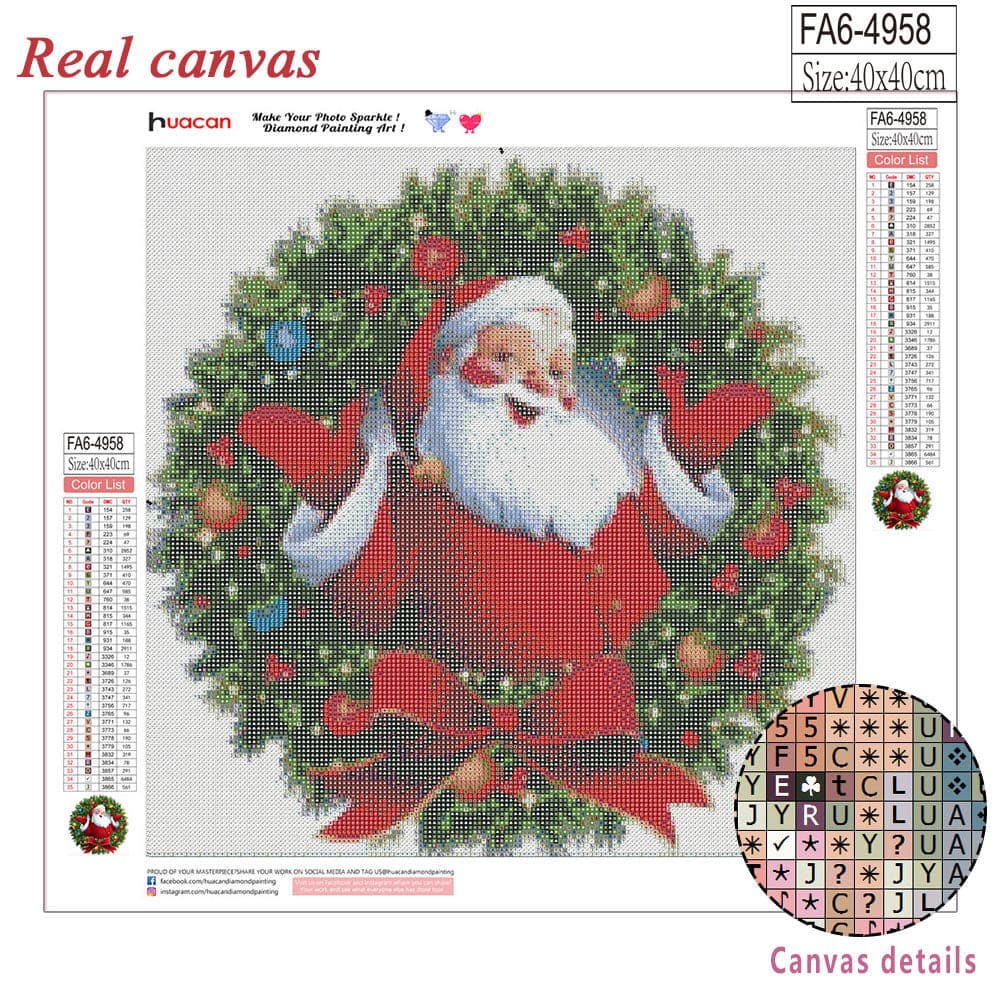 HUACAN DIY 5d Diamond Painting Santa Claus Full Square/Round Drill Diamond ktclubs.com