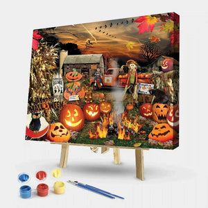 Halloween-Paint By Numbers 50*40cm ktclubs.com