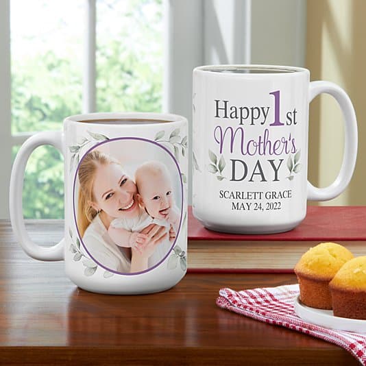 Happy 1st Mother's Day Photo Mug ktclubs.com