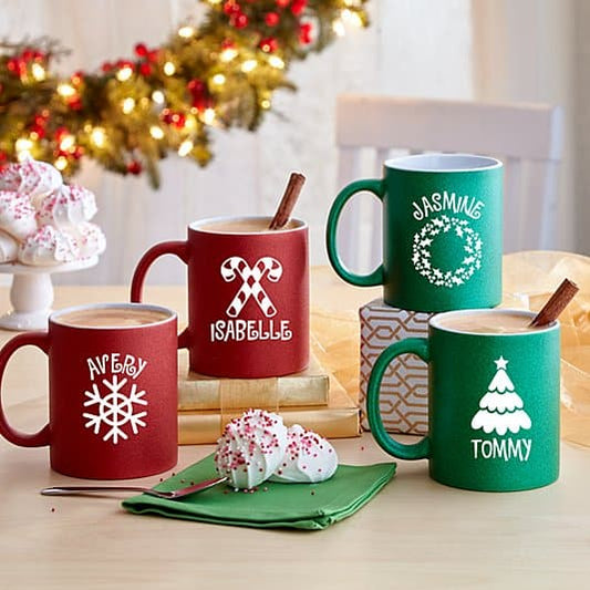 Holiday Celebration Shimmer Mugs ktclubs.com