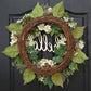 Holiday hello simulation wreath door decoration European and American hydrangea rattan circle window decoration wreath ktclubs.com