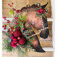 Horse Head Wreath Christmas Wreath Christmas Day Decoration Horse Head with Christmas Ball Wreath ktclubs.com