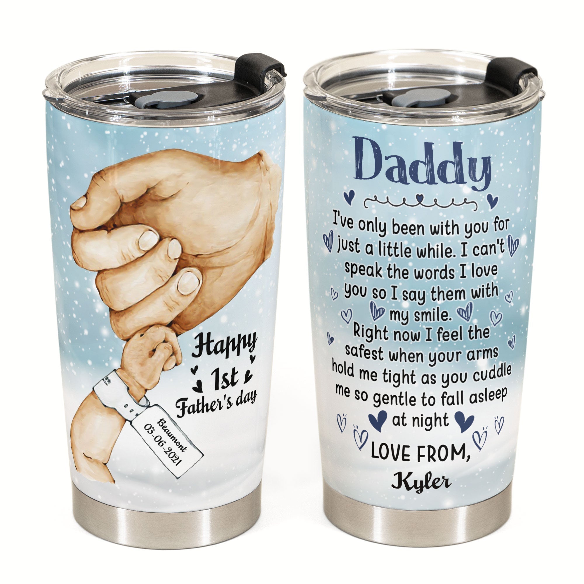 I've Only Been With You - Personalized Tumbler Cup - Gift For Dad