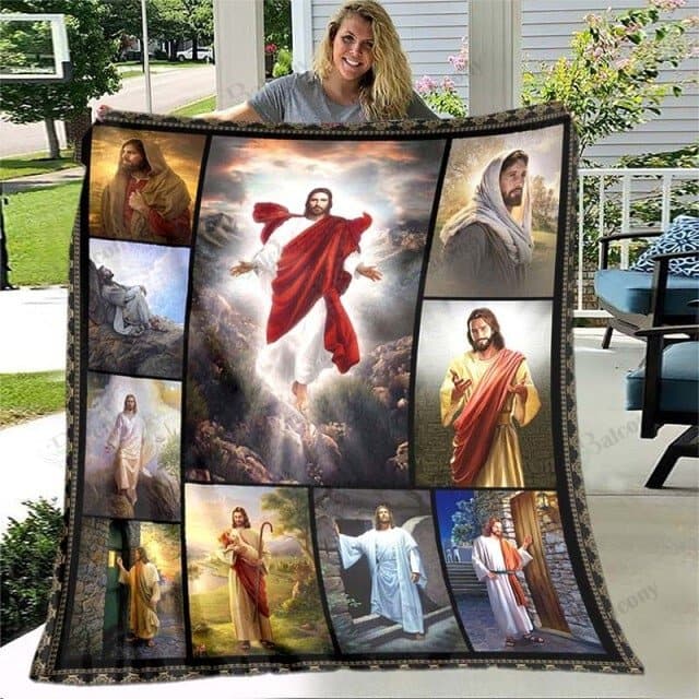 JESUS CHRIST THROW BLANKET ktclubs.com