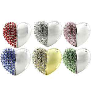 Jewelry heart-shaped necklace-USB flash drive ktclubs.com