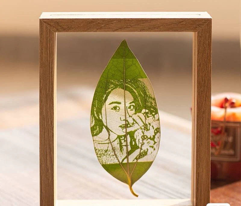 Leaf carving art Customized leaf carving photo. ktclubs.com