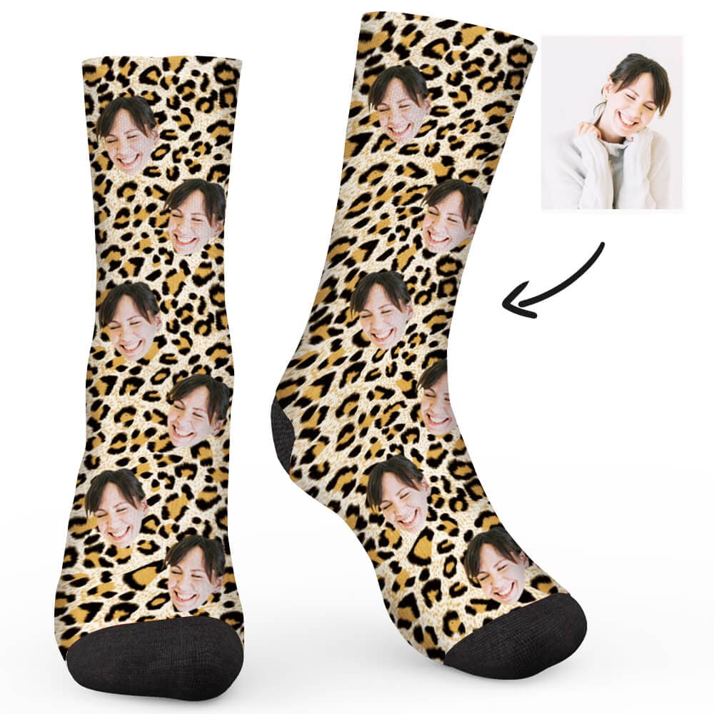 Leopard Print Custom Socks ktclubs.com