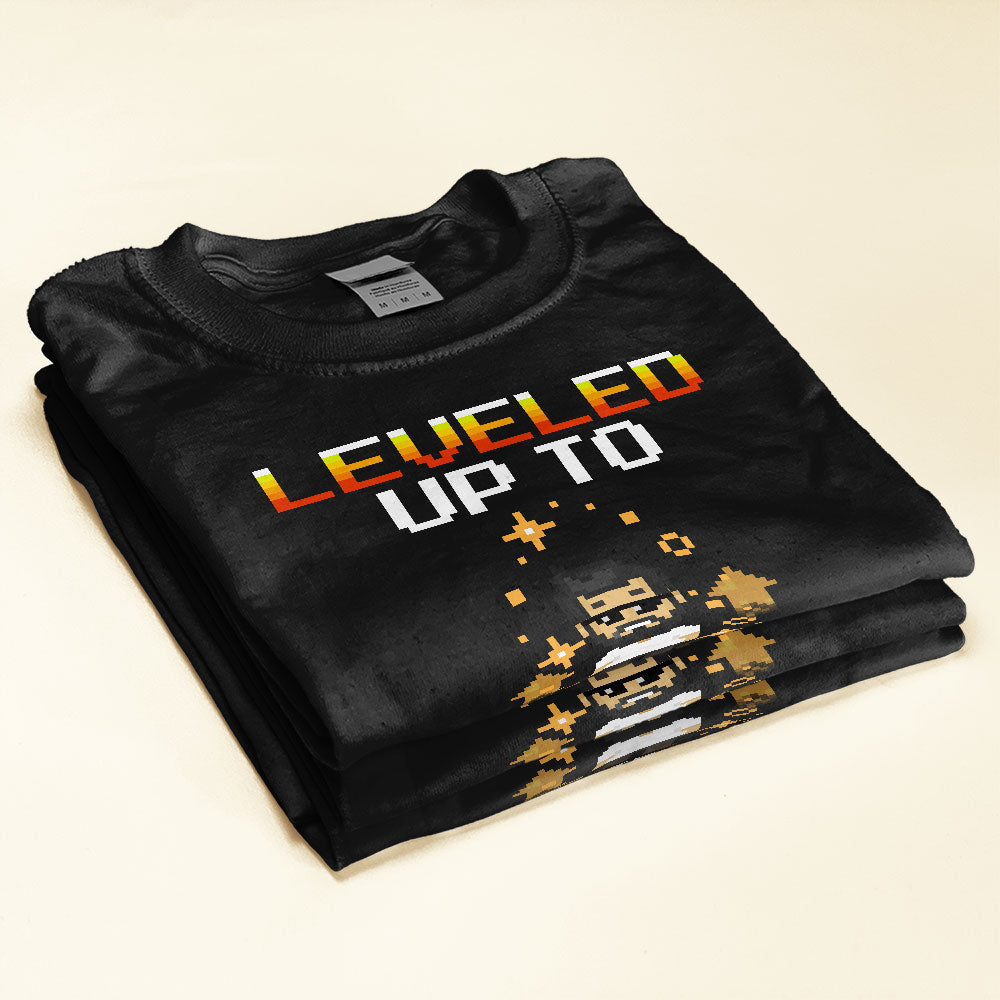 Leveled-Up-To-Daddy-Personalized-Shirt-Father-s-Day-Gift-For-Father