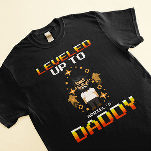 Leveled-Up-To-Daddy-Personalized-Shirt-Father-s-Day-Gift-For-Father