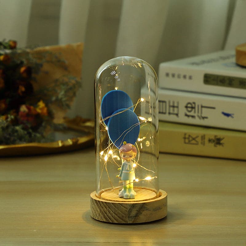 "Little girl in a glass enclosure"-Ornaments, gifts ktclubs.com