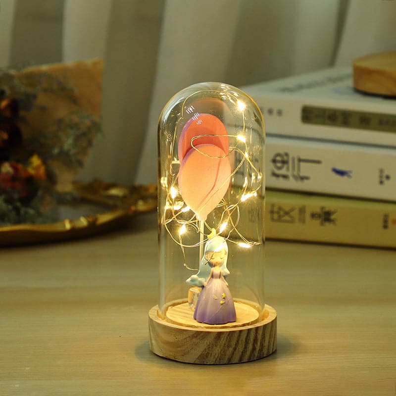 "Little girl in a glass enclosure"-Ornaments, gifts ktclubs.com