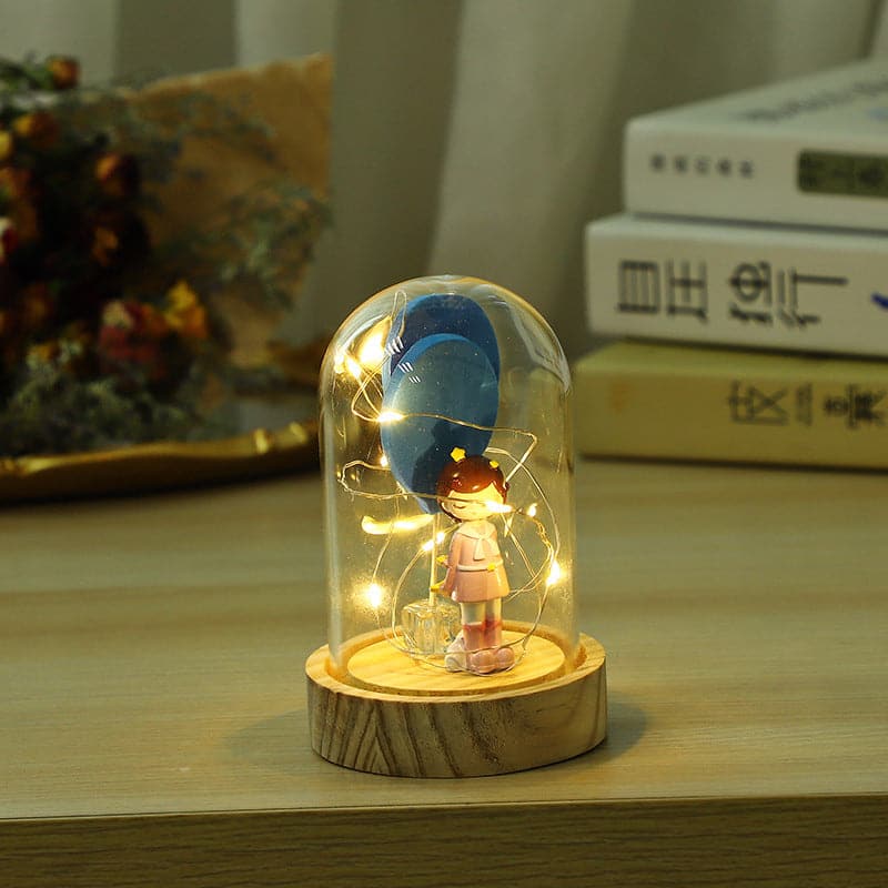 "Little girl in a glass enclosure"-Ornaments, gifts ktclubs.com