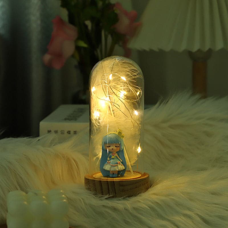 "Little girl in a glass enclosure"-Ornaments, gifts ktclubs.com