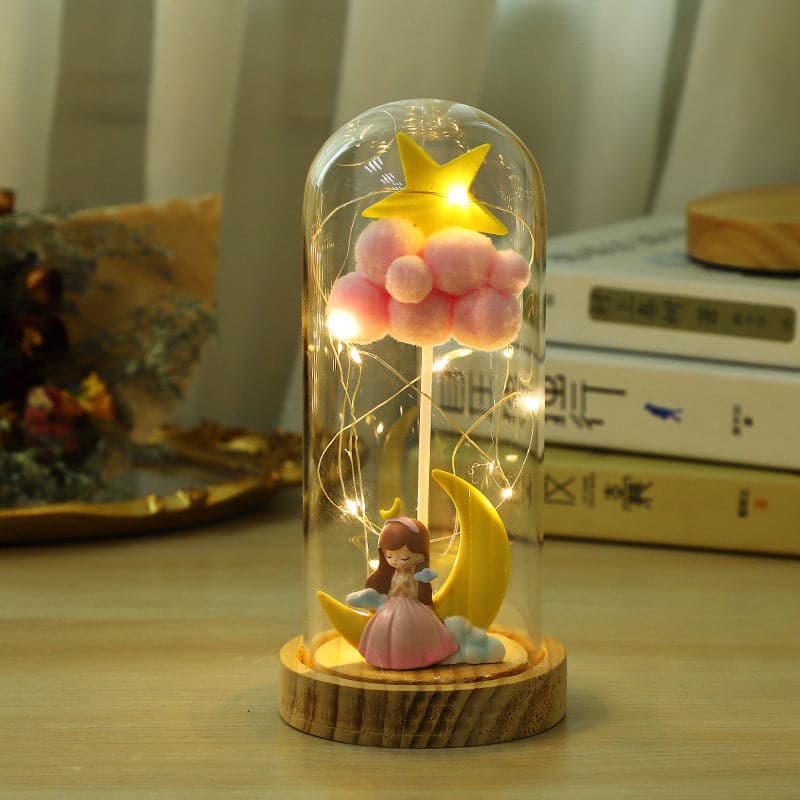 "Little girl in a glass enclosure"-Ornaments, gifts ktclubs.com