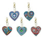 Love Heart  5pcs Full Special Shaped 5D DIY Diamond Keychain ktclubs.com