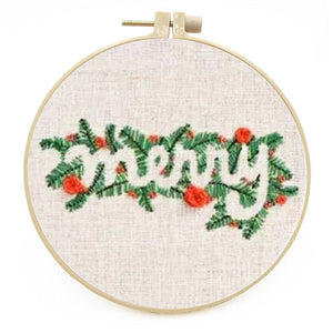 “Merry Christmas”-Embroidery ktclubs.com