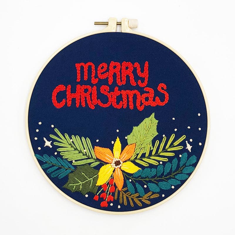 “Merry Christmas”-embroidery ktclubs.com