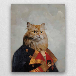 Military Officer Pet Paintings Royal Canvas Painting Dog ktclubs.com