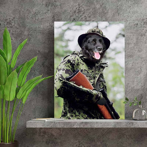 Military Pet Soldier In Field Army Paintings ktclubs.com