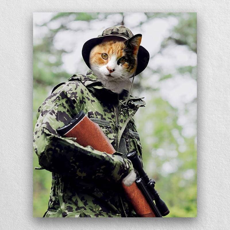 Military Pet Soldier In Field Army Paintings ktclubs.com