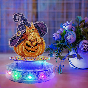 New Halloween  5D DIY handmade special-shaped diamond with lamp diamond painting-DIY Diamond Music Box with Lights ktclubs.com